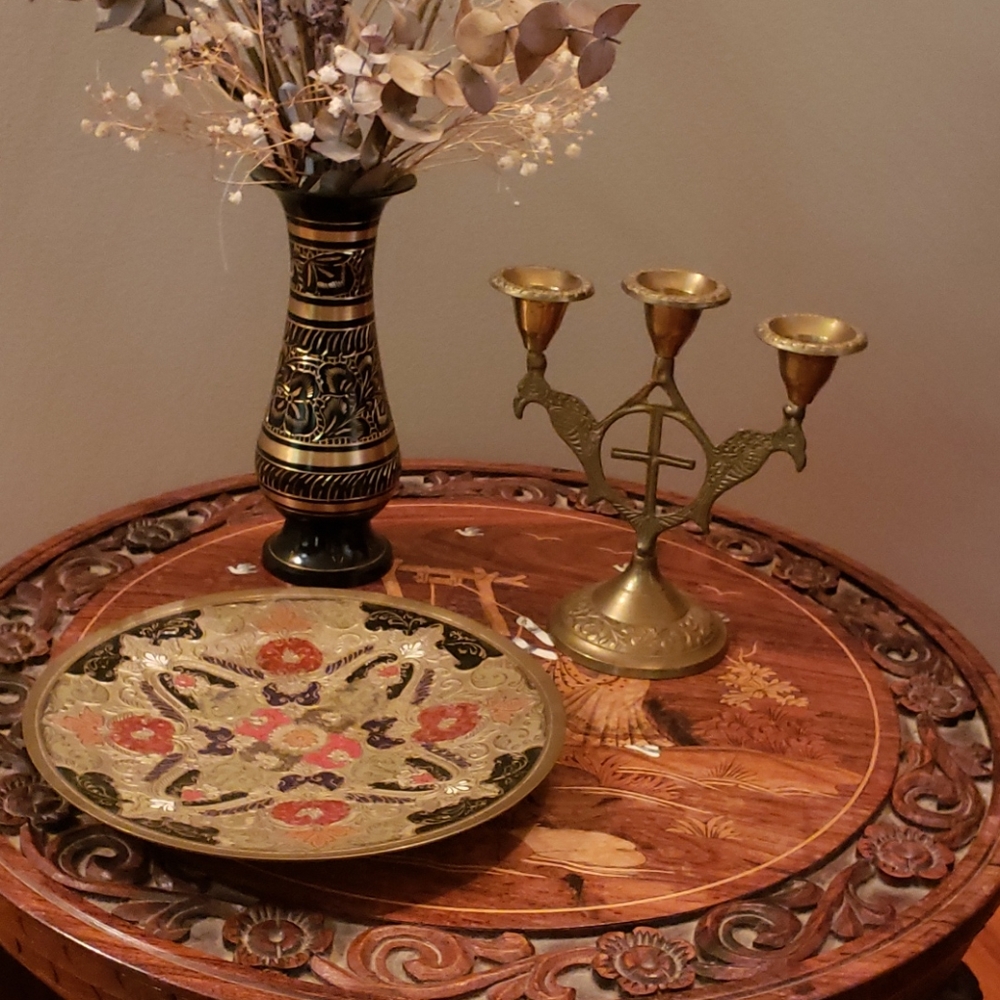 India brass decor set